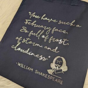 "February Face" Shakespearean Insults Tote Bag