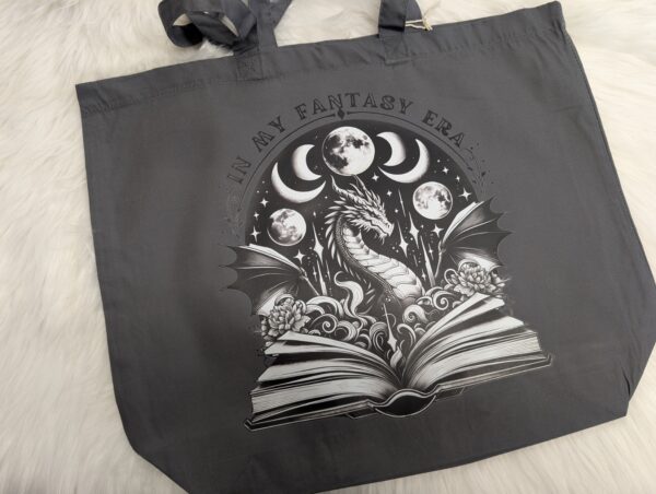 "In My Fantasy Era" Large Bookish Tote Bag - Image 3