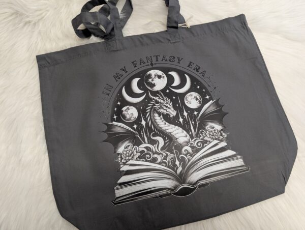 "In My Fantasy Era" Large Bookish Tote Bag